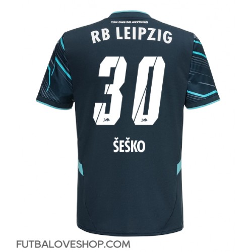 Dres RB Leipzig Benjamin Sesko #30 Tretina 2024-25 Krátky Rukáv